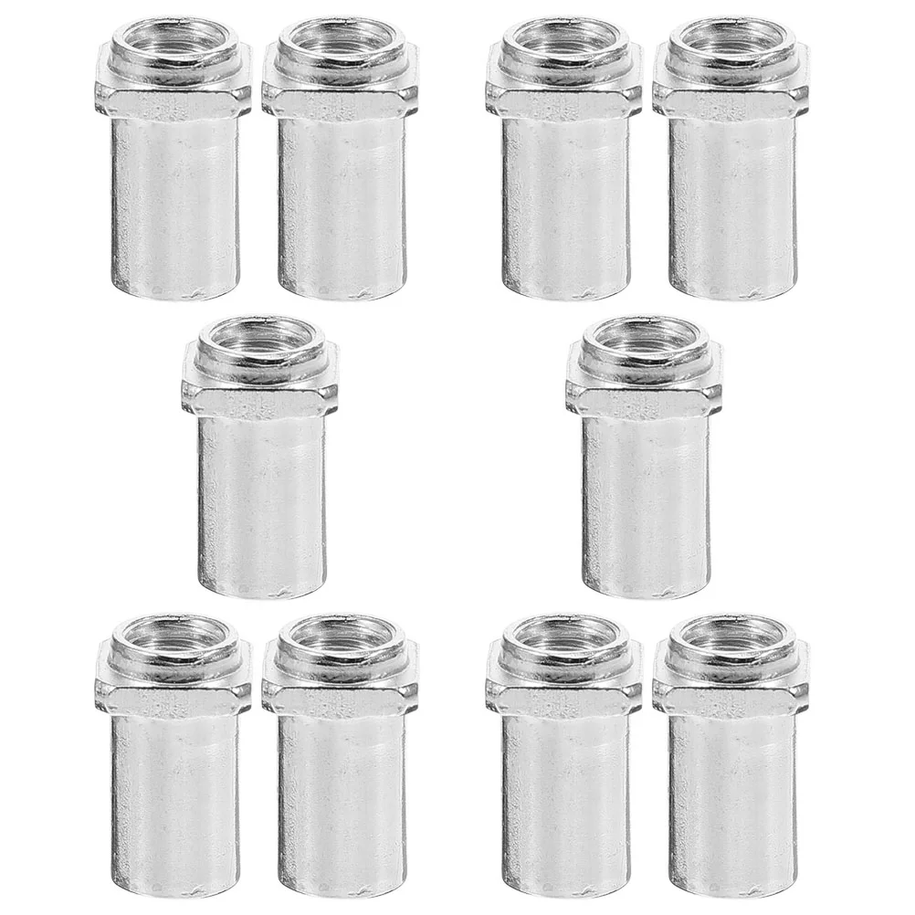

10pcs Drum Screw Nut Swivel Nuts 5MM Silver Iron Compatible Tom Lug Floor Spare Parts Smooth Tuning Essential Kit