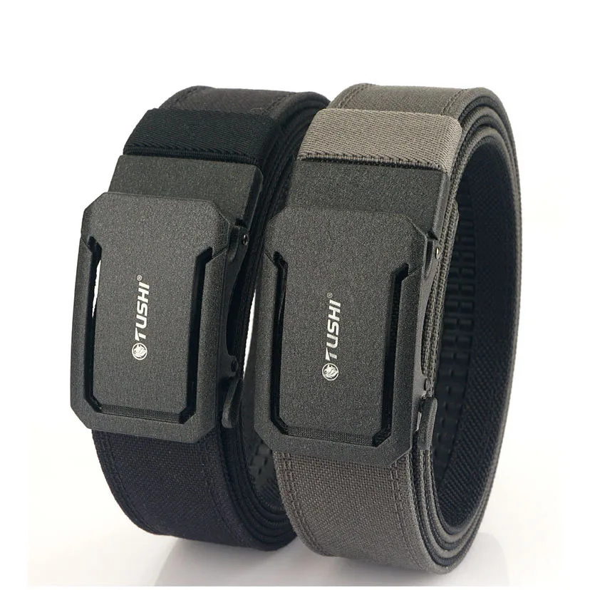 

3.8cm Width Belt for Men Sturdy Nylon Metal Automatic Buckle Police Duty Belt Tactical Outdoor Girdle IPSC Accessories