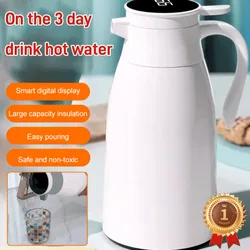 Dormitory Thermos Intelligent Digital Display Home Hot Water Bottle Glass Office Thermal Jug