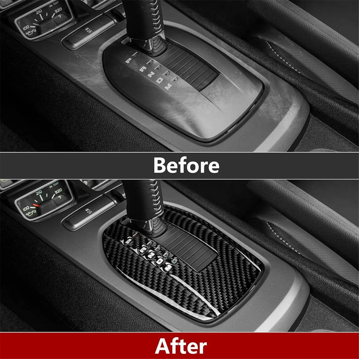 

Durable For Chevrolet Camaro LHD Car Gear Shift Panel Cover Decal Trim