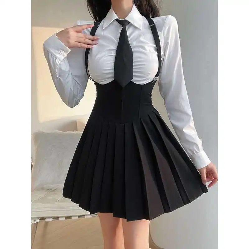 

CF22074 вязаный белый костюм с юбкой irt, летний женский модный шикарный комплект футболок, зимний комплект, подходит для женщин среднего возраста