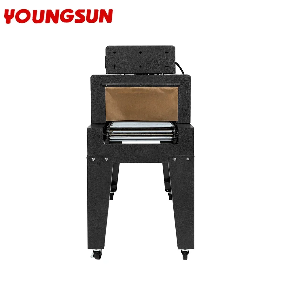 BS-4020 Semi Automatic Chain Small Tunnel Bottle Jet Heat Shrink Film Packing Machine Shrink Wrapping Machines