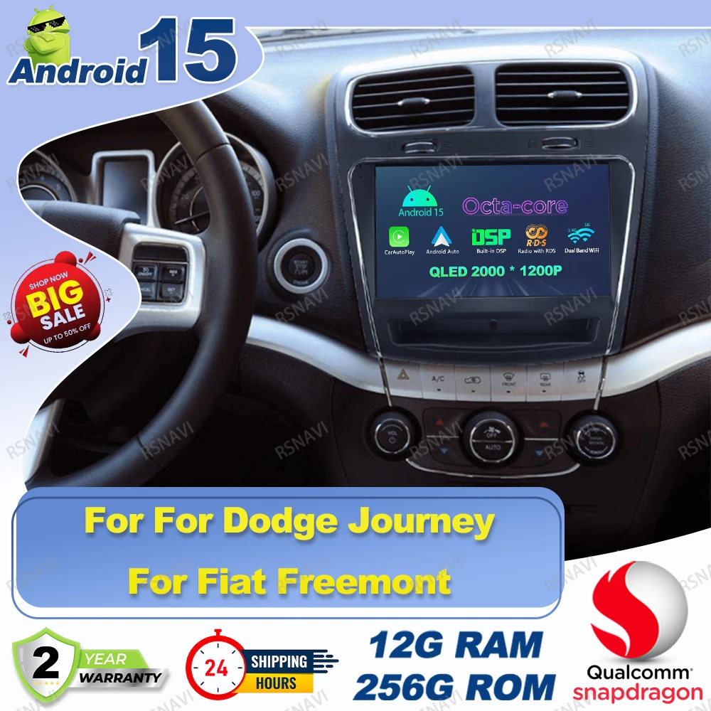 Men Accessories India - Android 15 Araç Radyosu Dodge Journey