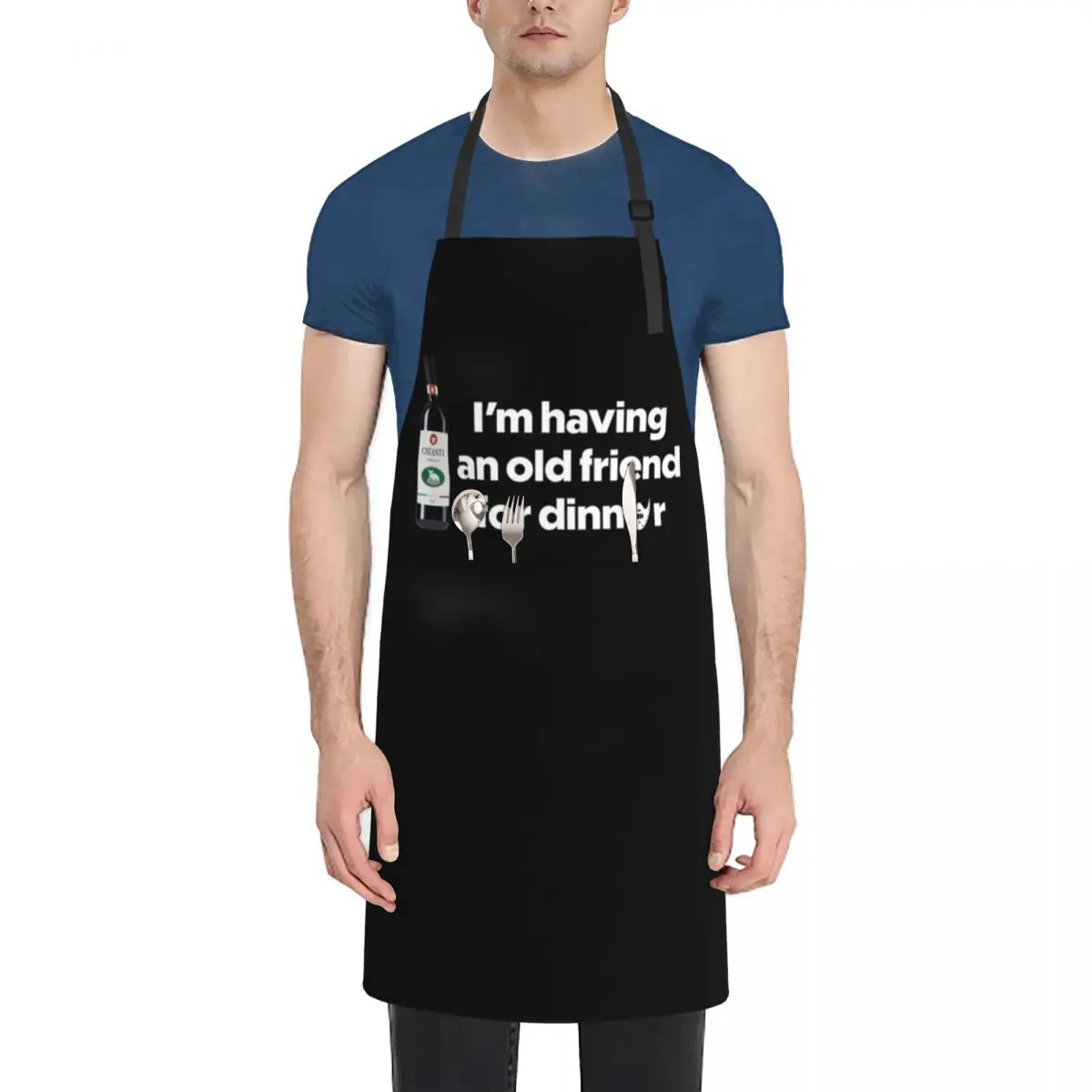 

I'm having an old friend for dinner Apron Dress for women halloween Apron