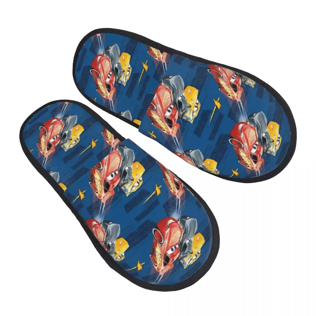 

Женские домашние тапочки с индивидуальным принтом «Молния МакКуин» в стиле аниме, уютные, теплые, с эффектом памяти, пушистые, для дома и улицы
