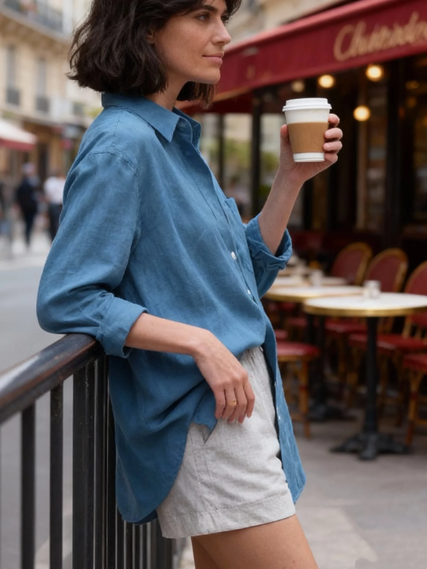 Camicia tinta unita alla moda da donna taglie forti Top autunnale Capispalla versatile Abbigliamento formale da donna