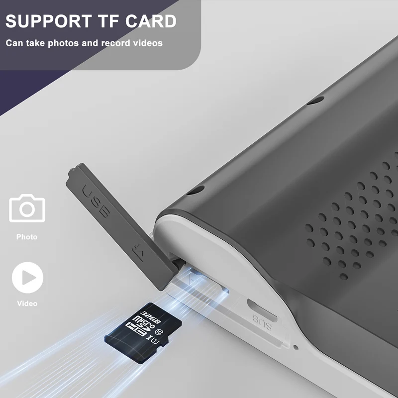 7 ''IPS شاشة البصرية الأذن تنظيف الكاميرا HD1080P 3.9 مللي متر خلال أذني الرقمية الأذن ملعقة المصابيح إزالة شمع الأذن مقاوم للماء 32 جيجابايت TF بطاقة #5