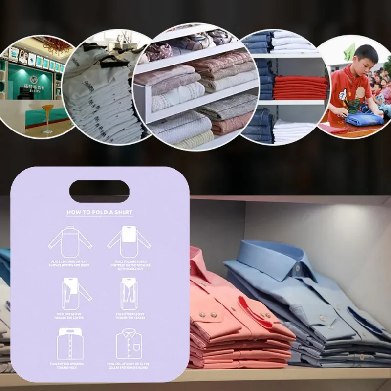 Household Shirt Foldines Folder Laundry Clothes Holderg Board Closet Adult Kids Quick Cloth Bed Sheet Clips
