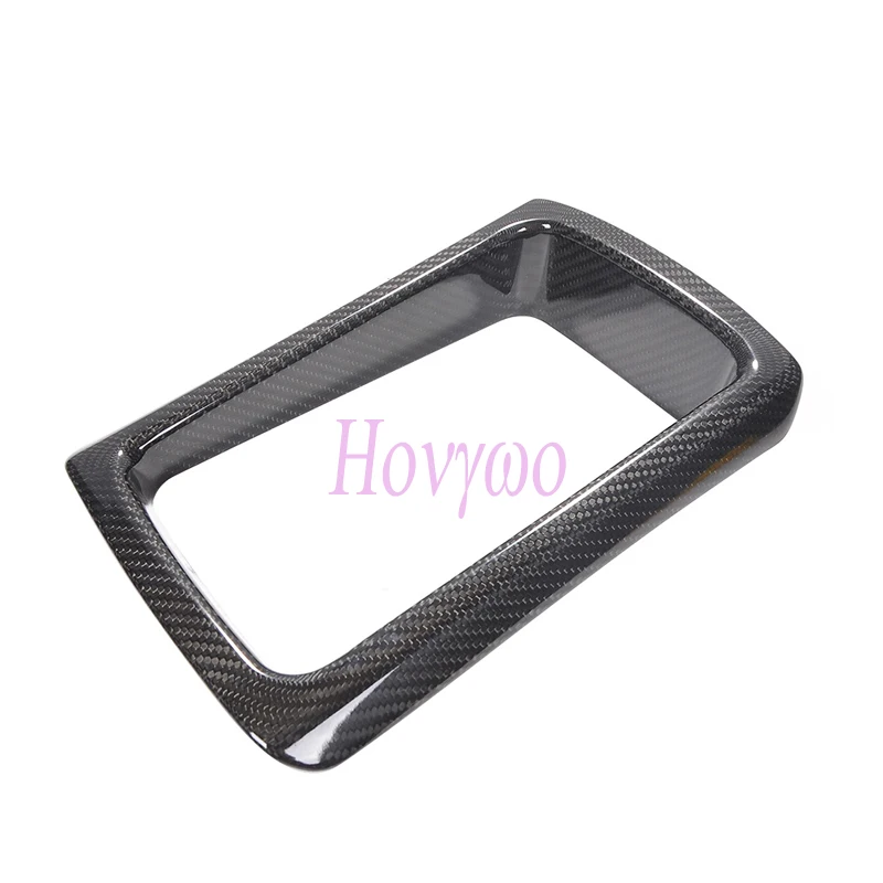 Real Carbon Fiber Car Interior Rear Seat Storage Basket Box Frame Cover For BMW F80 M3 F82 F83 M4 2014-2019 - view 5
