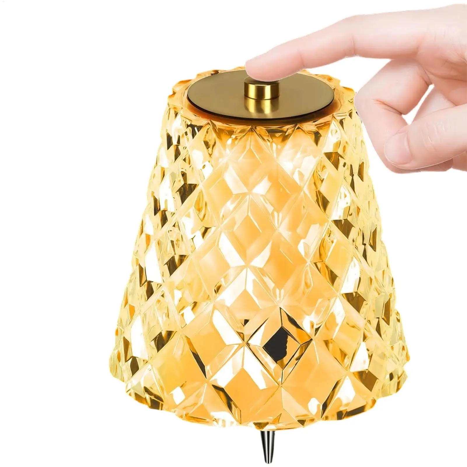 Wireless Bottle Lamp 3-Color Stepless Dimming USB Rechargeable Cordless Wine Bottle Light Portable Table Lamp for Home Bar Party