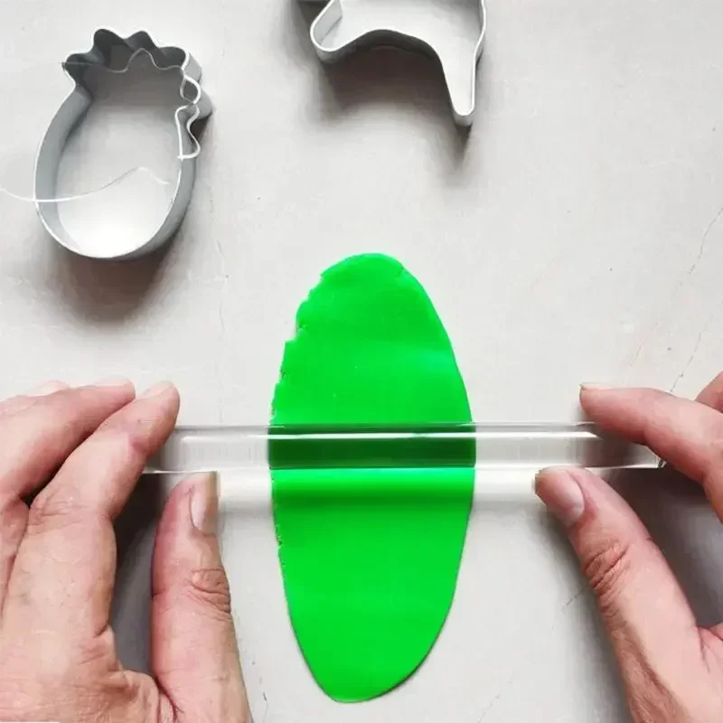1Pc Useful Light Utility Mini Acrylic Rolling Pin Fondant Roller Kitchen Tool Making Fondant Rolling Pins Bakeware Tool