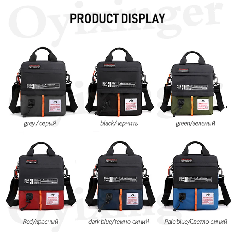 OYIXINGER Small Men Shoulder Bags Waterproof Nylon Mens Cross Body Bag For Boys Casual Man Crossbody Bags Purses And Handbags