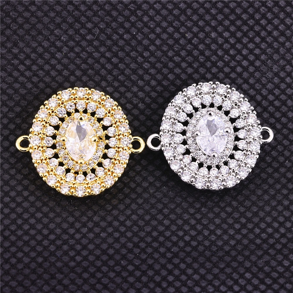 Juya 18K Plated Copper Decorative Leaf Star Butterfly Flower Charms Connector Findings For DIY Fashion Bracelets Earrings Making - view 5