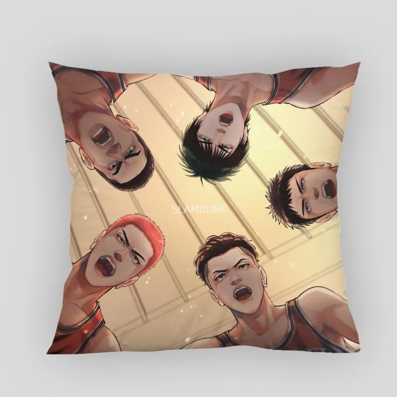 Musife Slam Dunk Pillowcase Custom Square Pillow Cover Case Zipper Pillowcase 40*40,45*45cm