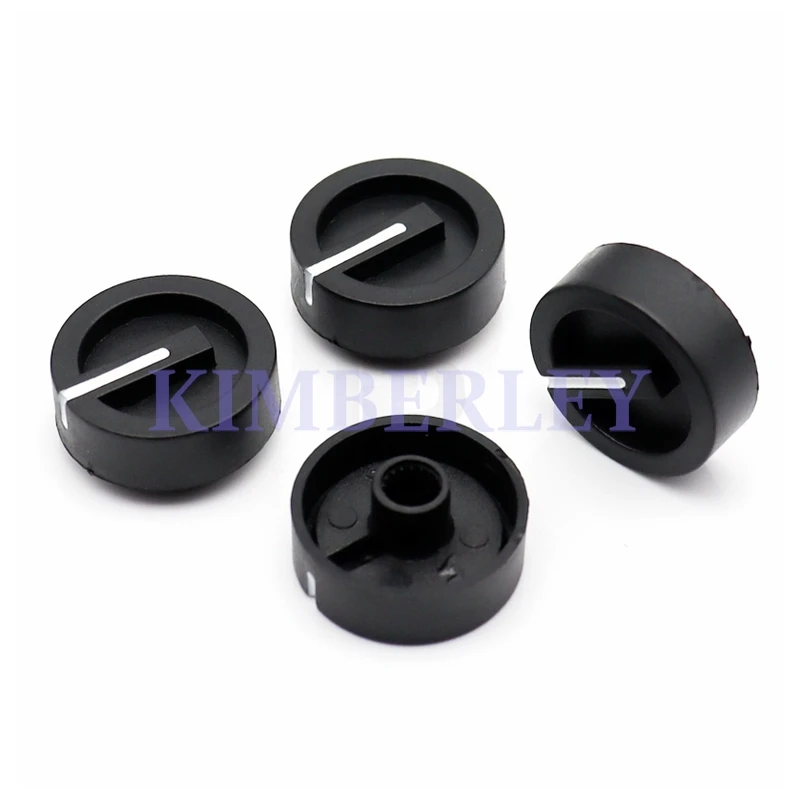 10PCS A Word Indicating Knob Cap Plastic Knob Plum Shaft Potentiometer Knob Encoder Switch Cap Aperture 6MM