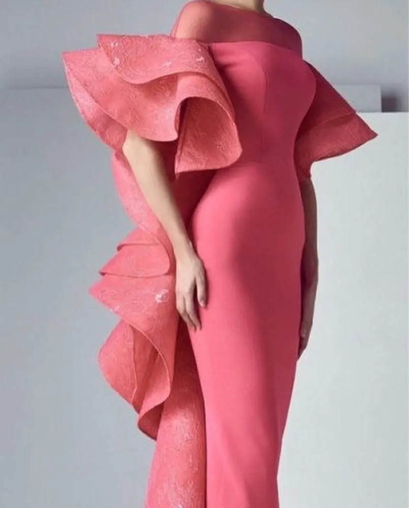 Robe de Rhlongue ligne A à manches longues pour femmes, robes de soirée élégantes, mode formelle, plissé longueur thé, nouveau, 2023