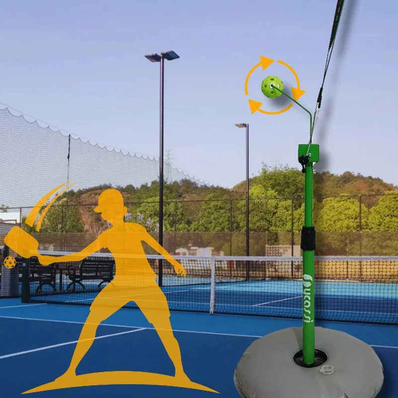 

Регулируемый тренажер для пиклбола Upspin, одиночная практика, устройство для вращения пиклбола, стабильный тренажер для мячей, портативное спортивное оборудование