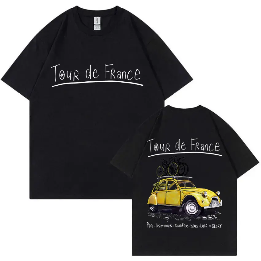 ROAD TRIP T Shirts Riding Bicycle Cycling T-shirt Outdoor Car Graphic Tshirt Creative Road Bike White Fashion Men Women T-shirts