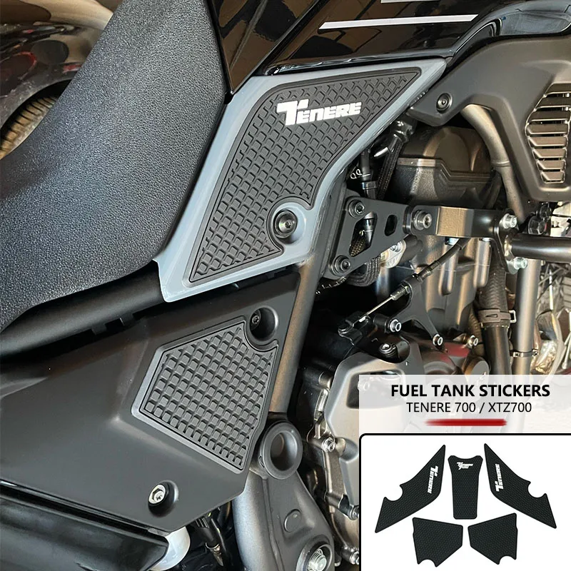 

Нескользящие боковые наклейки на топливный бак для мотоцикла YAMAHA Tenere 700 Rally T700 XTZ 690 T700 Tenere 700, водонепроницаемые наклейки на подушку