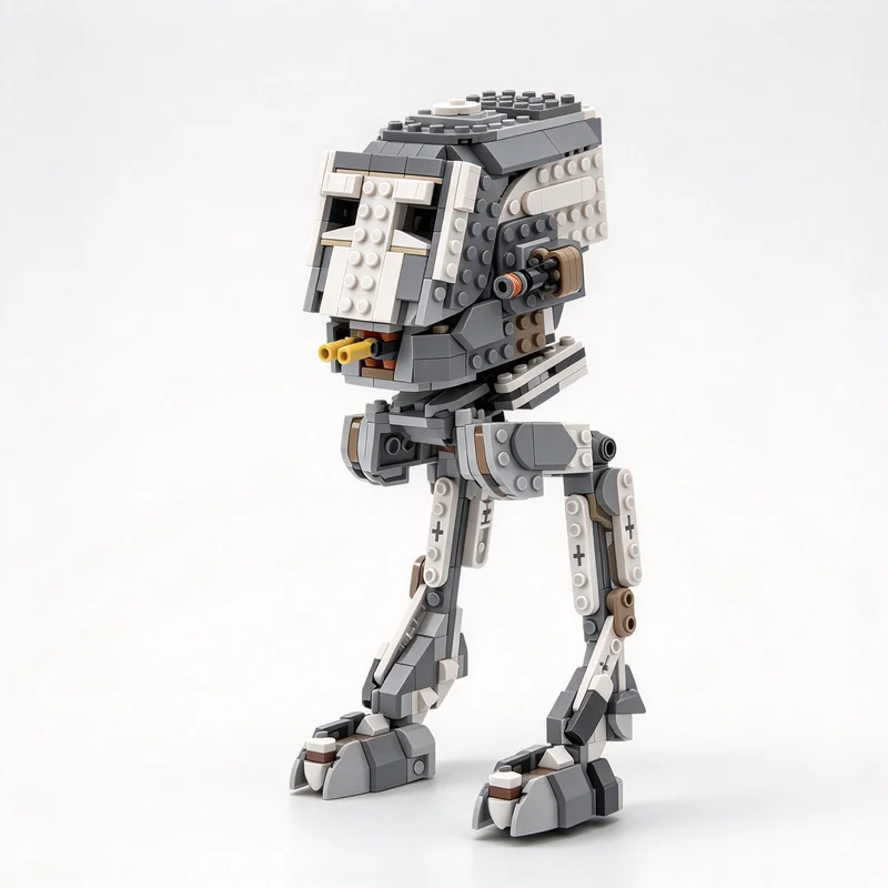 446PCS MOC Imperial Commando Version Walker Robot Model Building Blocks DIY Assembly Gifts for Adults Collection Desktop