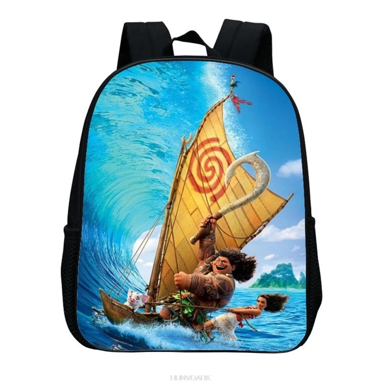 Cartoon Children Backpack Princess Moana Printed Baby Kids Preschool School Book Bags Small Bag Boys Girls Schoolbag Mochila