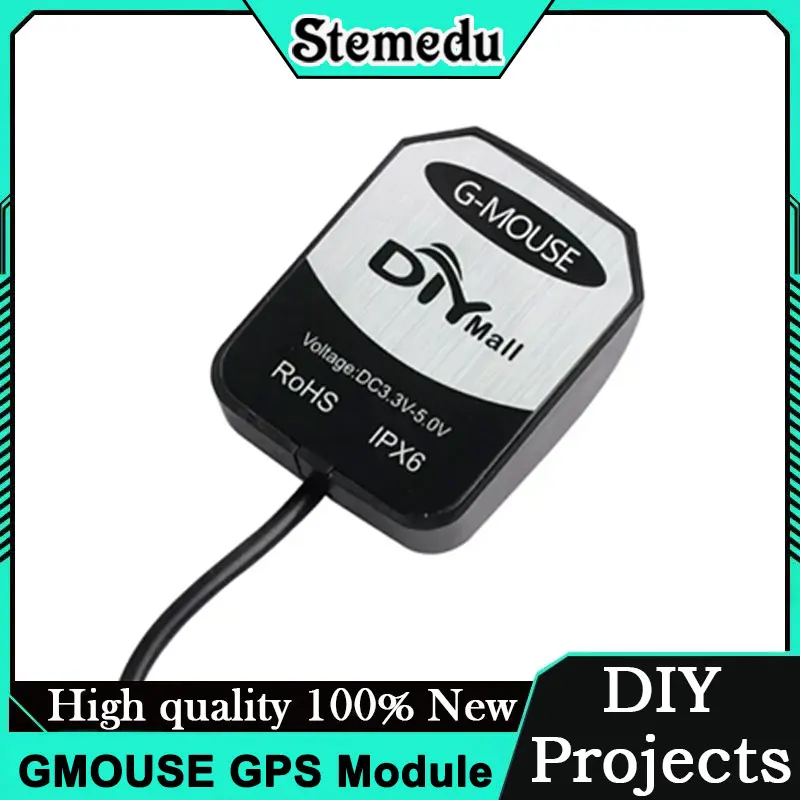 VK-162 USB GPS Receiver Dongle with Magnetic Antenna - High Sensitivity Navigation Module for Raspberry Pi Windows Linux PC