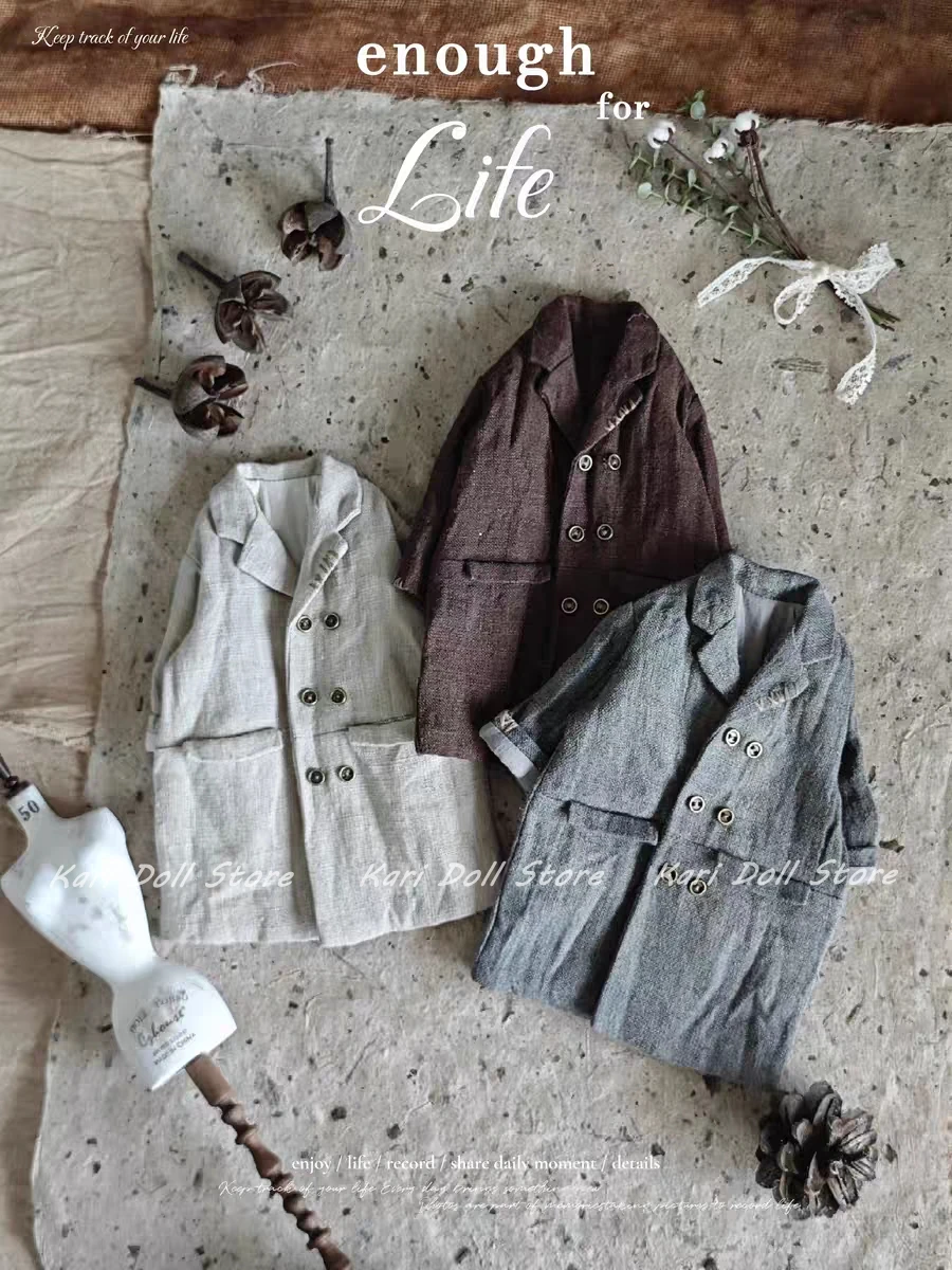 Kari Doll Clothes and skirts 2025 Cotton and linen loose long suit for Landazz Landoudou ob24 ob22 Doll