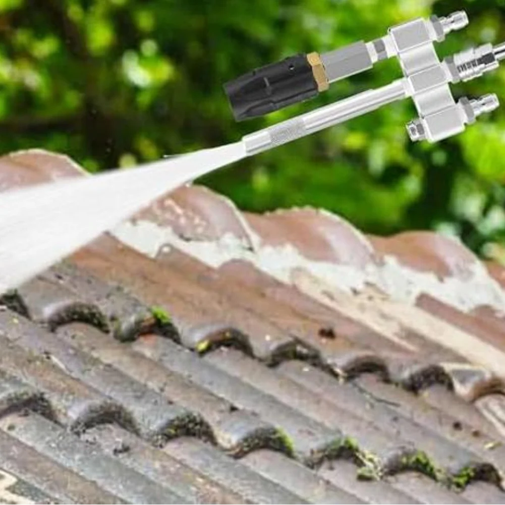 Pressure Washer 3 in 1 Twist Nozzle with 1/4 Quick Connect Fitting 304 SS Body Designed for 3 GPM 4 GPM 5 GPM 6 GPM 7 GPM