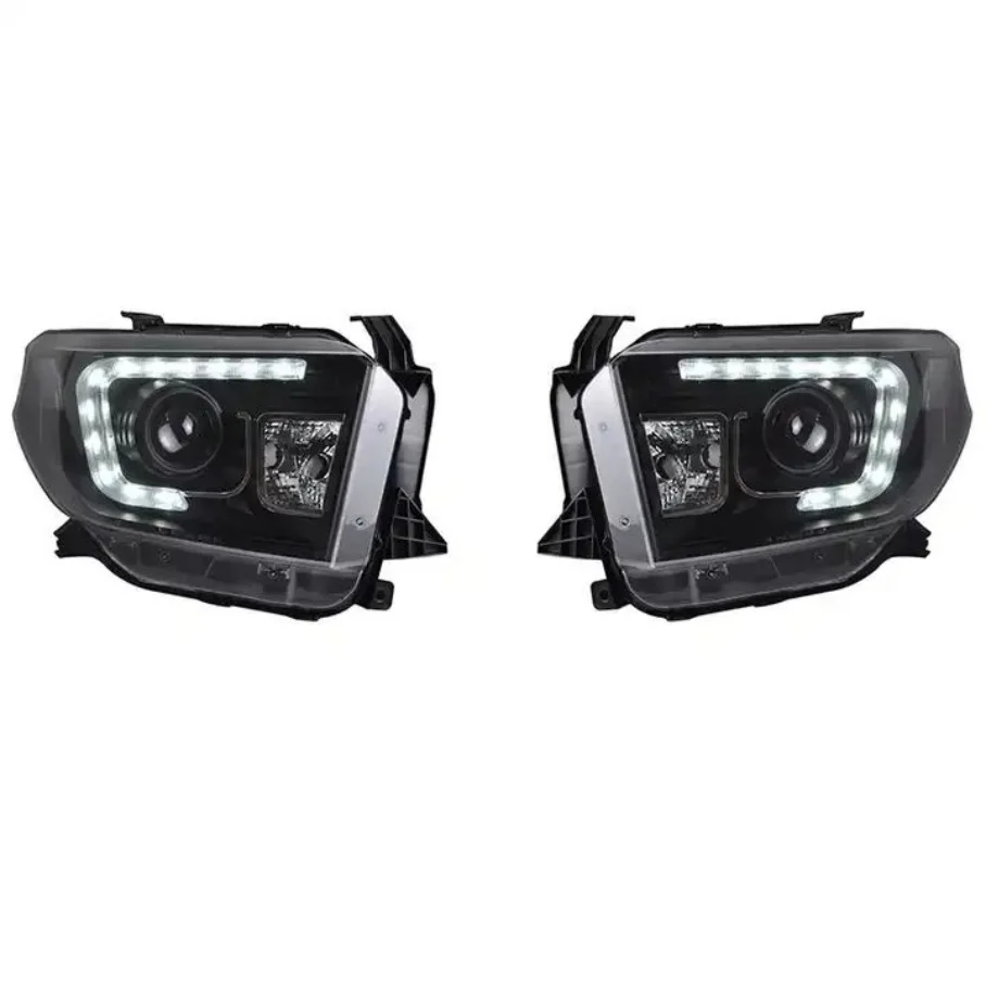 Car Headlights Headlamp for for Modified LED DRL HID Xenon 12V New 6000K Plug and Play 2014-2018
