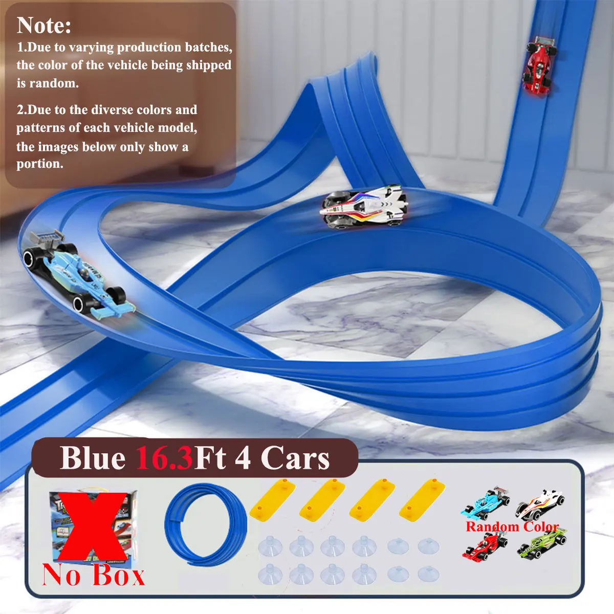 Flexibele Racebaan Kinderen Speelgoed DIY Double-track Racewagen Oprit Compatibel 1/64e Auto Draagbare Rolls Up Jongen kerstcadeau