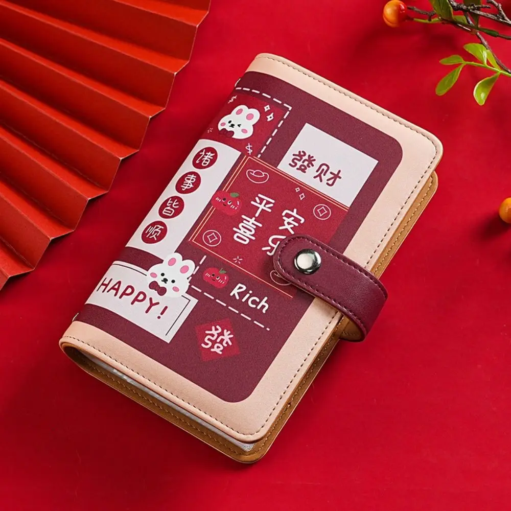 PU Leather Saving Money Binder Refillable Portable Cash Budget Binder Planner Organizer Handbook Envelopes Saving Challenges