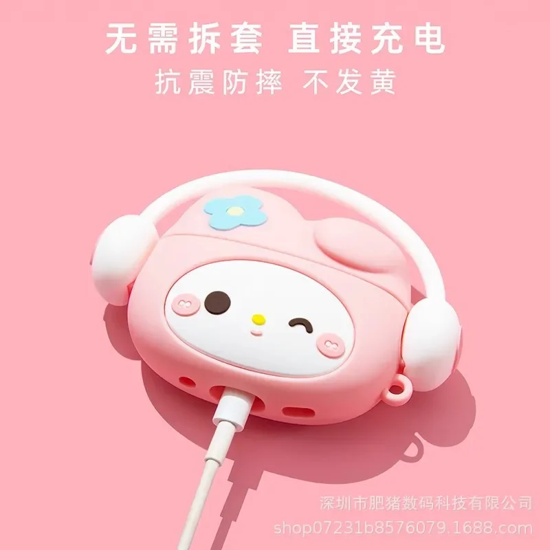 Sanrio airpods เปลือกป้องกันของฉันเมโลดี้เฮลโลคิตตี้น่ารัก Apple ไร้สายบลูทูธ Earphone1 2 3 Pro เคสของขวัญสำหรับเด็กผู้หญิง