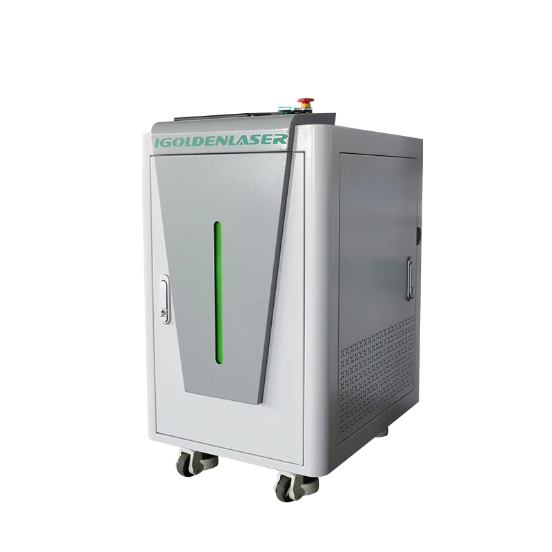 100W 200W 300W Máquina de limpeza a laser Máquina de remoção de ferrugem a laser de fibra para limpeza de metal enferrujado