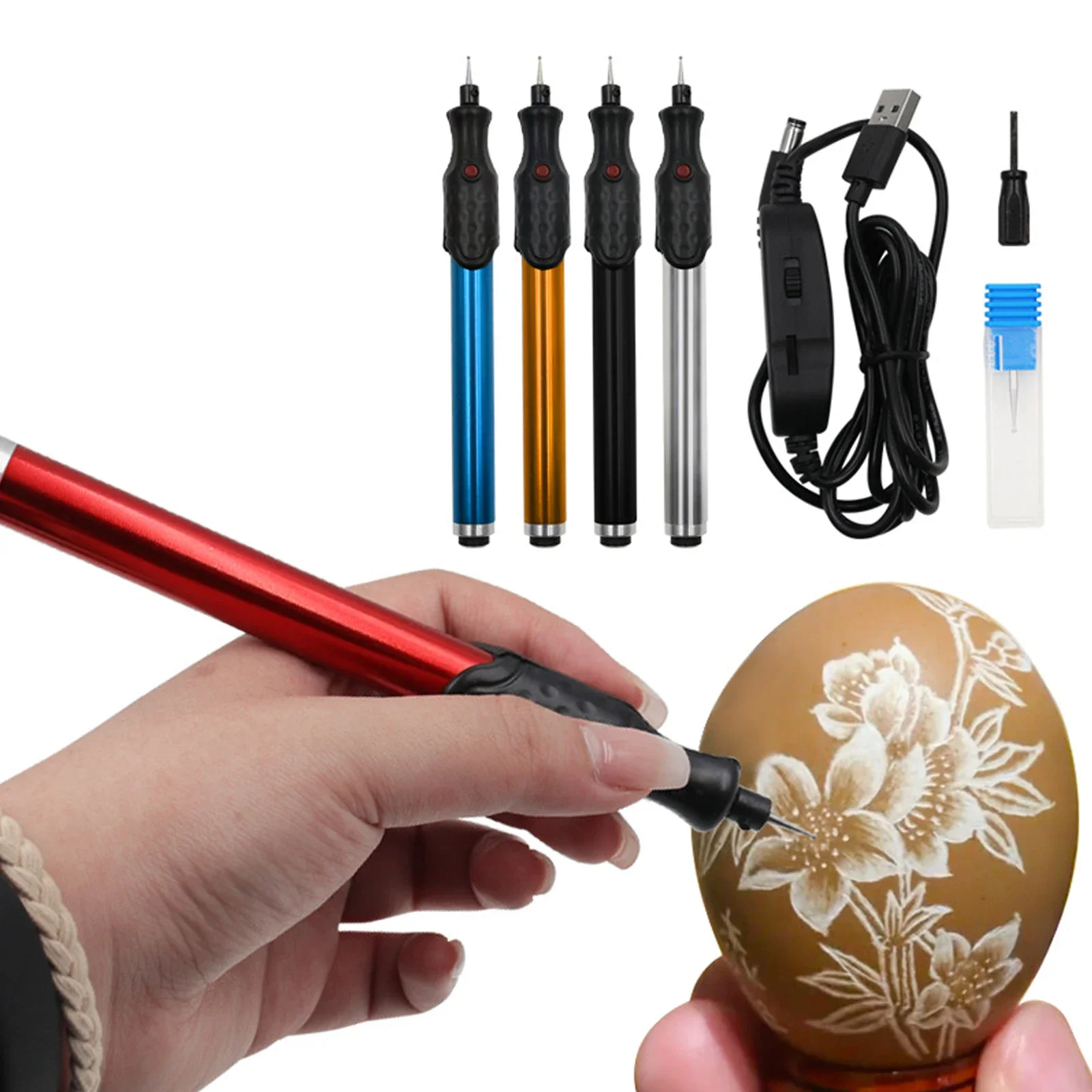 

Electric Micro Engraver Pen Carve Engraving Tool Cordless Precision Engraver for DIY Jewellery Making Metal Glass Wood Leather