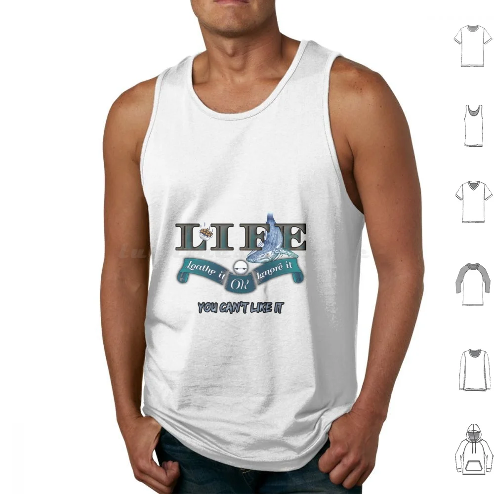 Marvin Frome The Hitchhiker's Guide Tank Tops Vest Sleeveless Hitchhikers Guide Galaxy Marvin Life Depression Quote