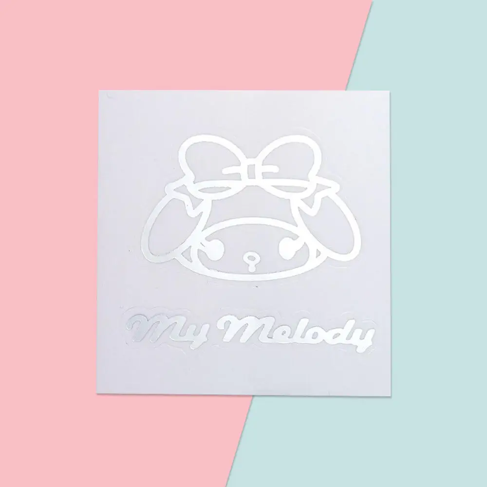 10 قطعة ملصقات معدنية Sanrios مقاومة للماء إبداعية Hello Kitty My Melody Diy كتيب الهاتف المحمول كوب ماء أعواد تزيين