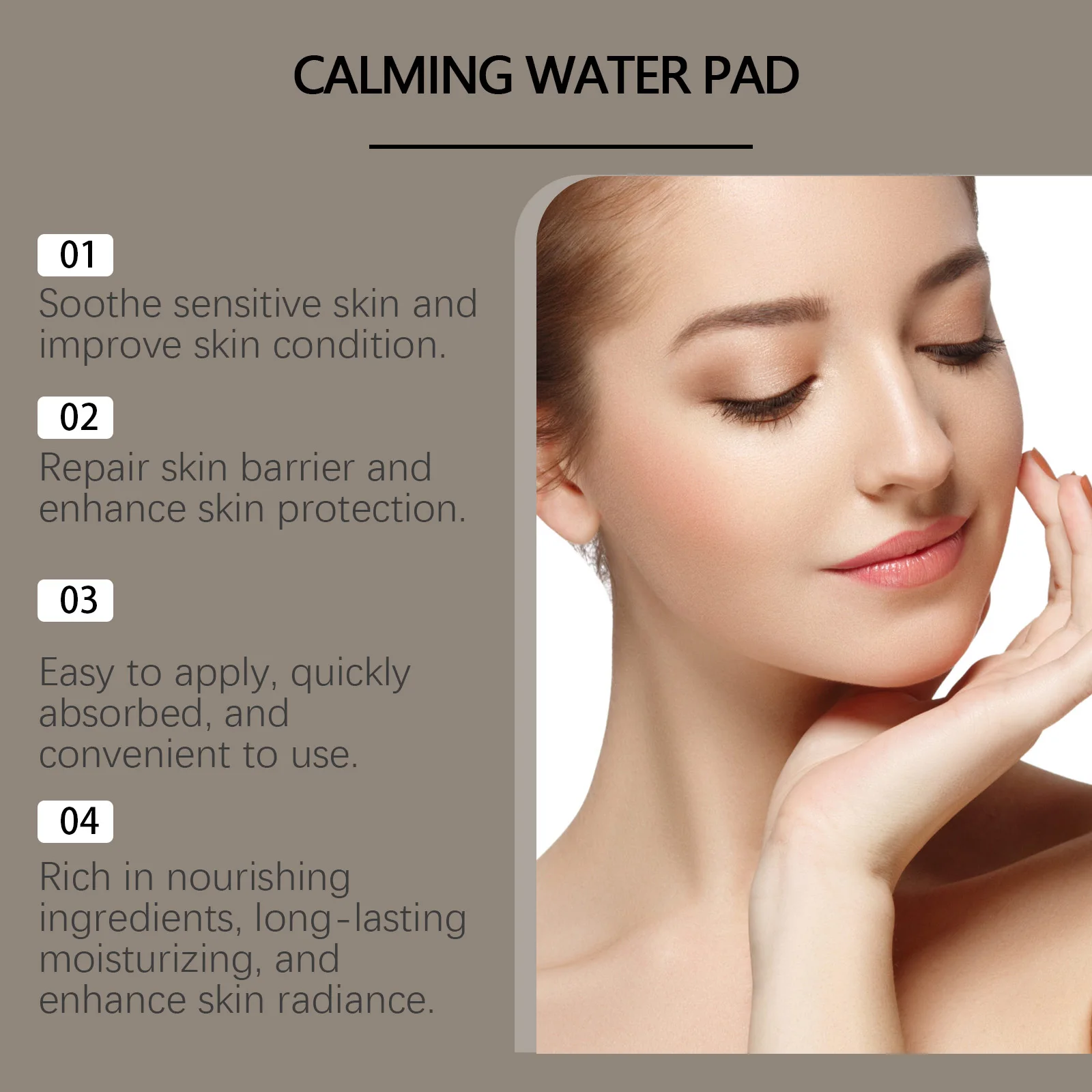 Carotenoid Calming Pads,Brightening Instant Hydration,Soothing Glow for Dull Skin,Antioxidant Moisturizing Facial Skincare Pads