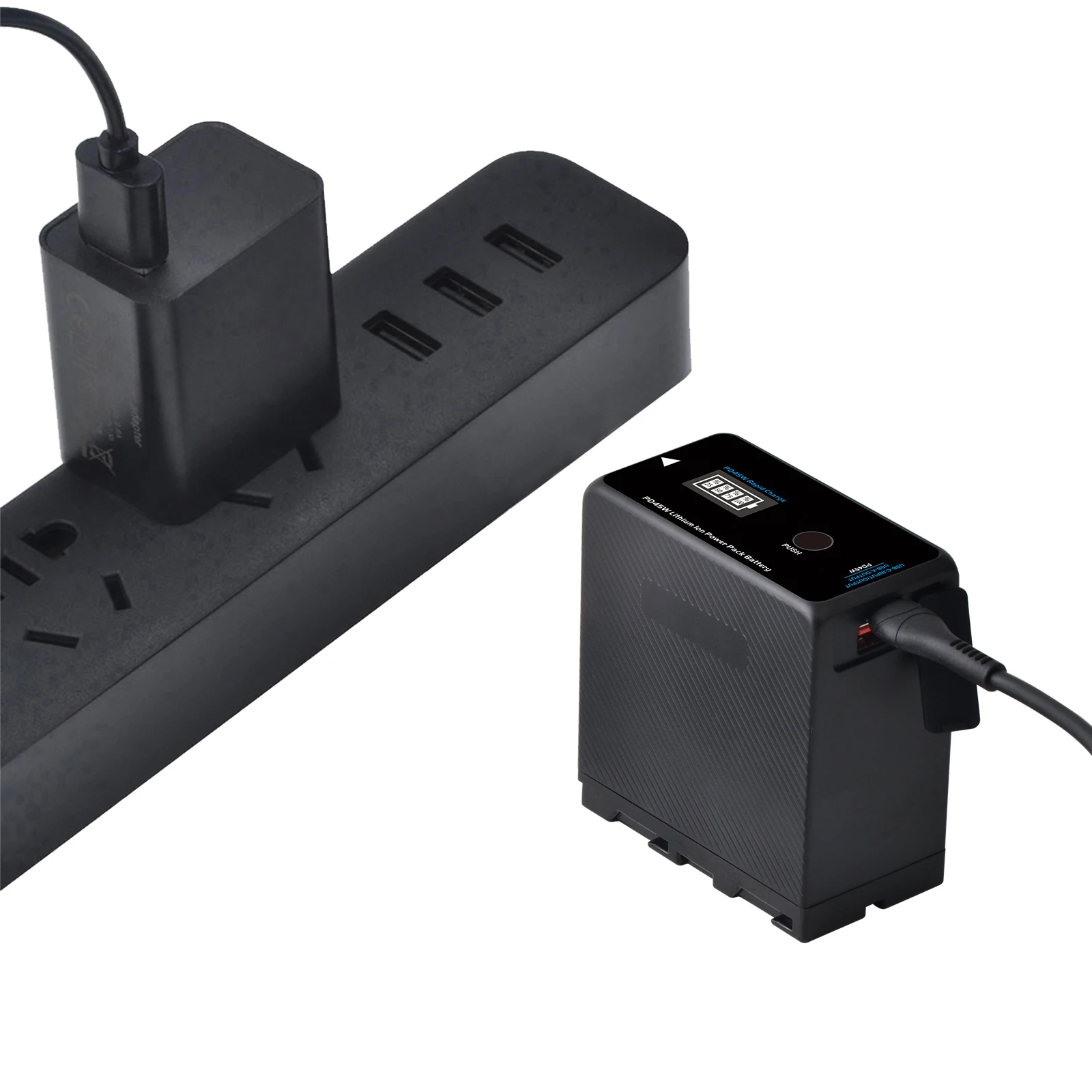 JINVAL NP-F970 Bateria 10500mAh PD45W USB-C F750 F550 F570 Bateria do Sony HXR-MC2500C HXR-MC1500C PXW-Z90 DCR-VX2100 FDR-AX1 — zdjęcie produktu 5