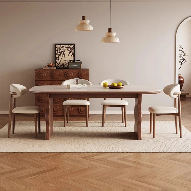 

Aesthetic Elegant Dining Table Glam Unique Design Simple Dining Tables Creative Storage Muebles Para Hogar Living Room Furniture