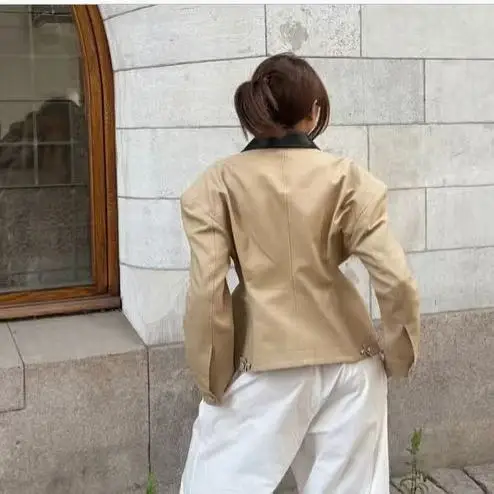 Faionable Simptic femmes Jaet taille-collant fermeture éclair nouveau automne hiver ort vêtements d'extérieur en Fiber de Polyester longue Sve