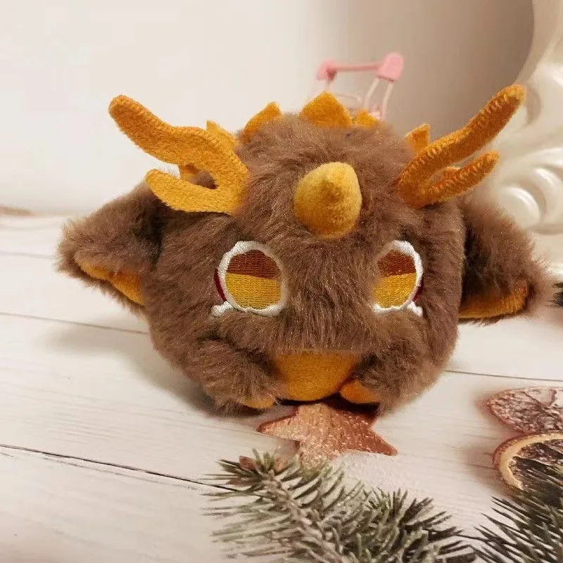 

10cm Genshin Impact Plush Toys Cute Soft Stuffed Anime Zhongli Home Room Decor Keychain Dolls For Kid Birthday Christmas Gift