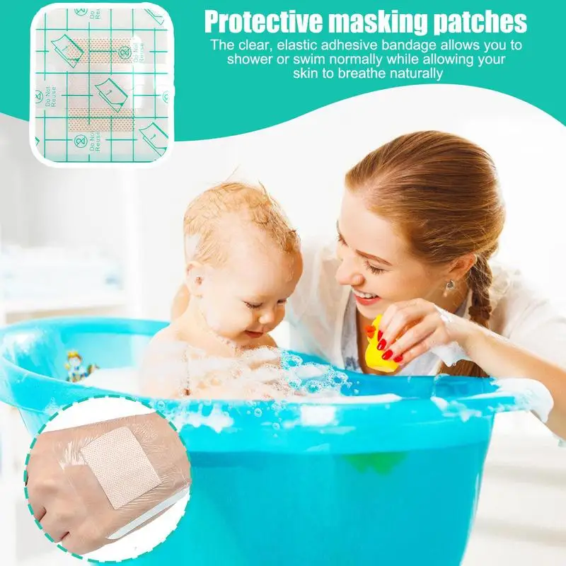 Wound Cover For Shower Swimming Highly Absorbent Patches For Wound Care Waterproof Wound Bandage Adhesive Patches For Kid Adults