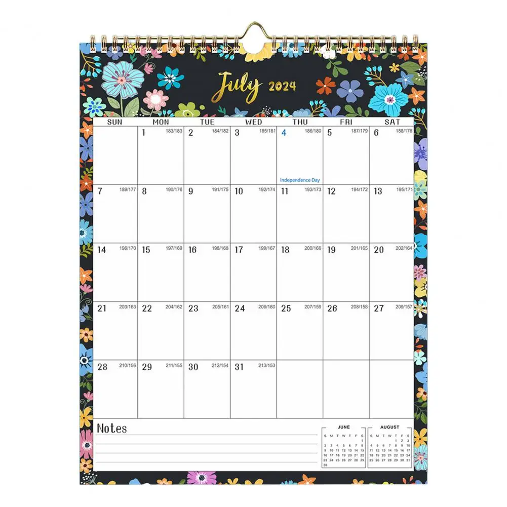 

Notes Section Desk Calendar 18-month Desk Calendar 2024-2025 U.s Holidays Notepad Hanging Holes Premium Desk Calendar