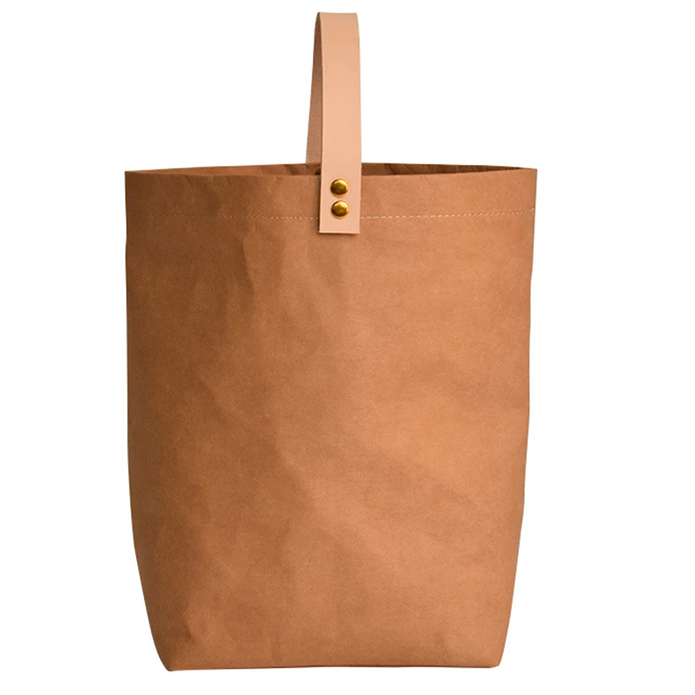 

Bag Heavy Duty Kraft Paper Carrier Bottle Gift Handbag Reusable Storage Packaging Perfect Parties Weddings