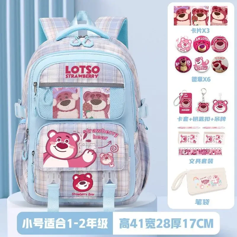 Sanrio New Strawberry Bear Cartoon Children's Backpack Backpack Large Capacity Student Schoolbag Cartoon Backpack