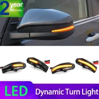 Para Toyota RAV4 XA40 4Runner Highlander XU50 Kluger Noah R80 lámpara indicadora intermitente de espejo lateral luz LED de intermitente dinámica