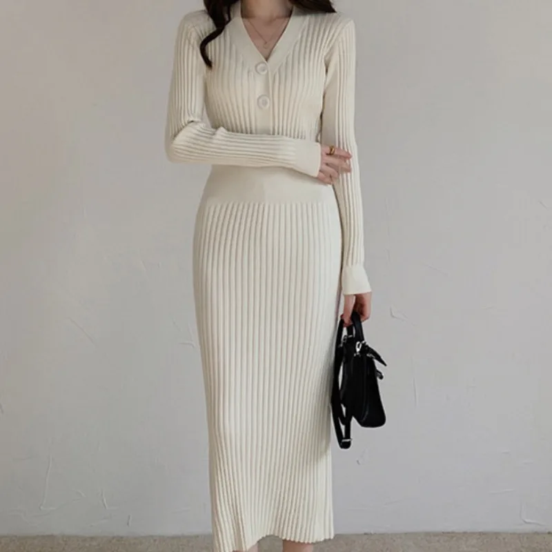 

Облегающее трикотажное платье Bla Dr, женское базовое слое Hebe, осень-зима, модная корейская версия, Long Sve Thermal