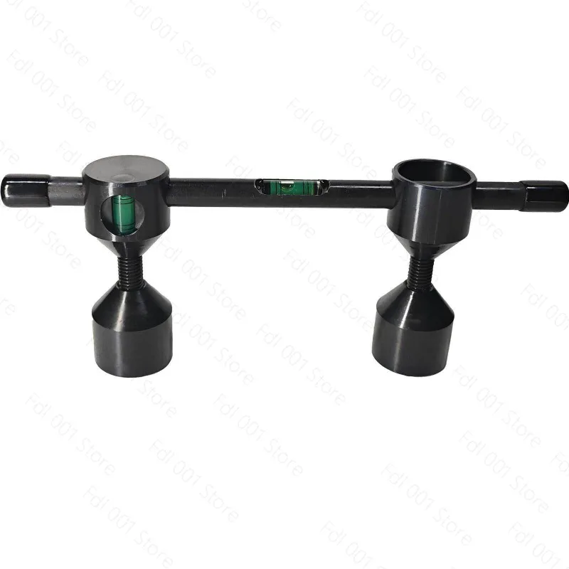 Metal horizontal water bubble quasi-bubble round metal bubble with base mounting hole flange level precision cross-border
