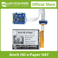 Waveshare 6inch E-Ink display HAT for Raspberry Pi 1448*1072 high definition , black/white, 16 gray, embedded controller IT8951
