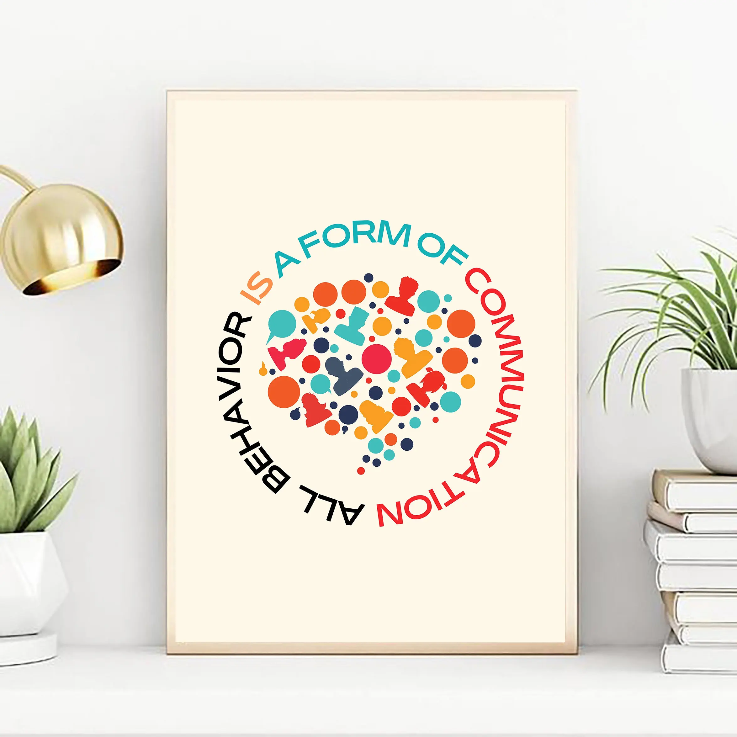 Neurodiversity Communication Minds Autism Awareness Poster Print Wall Art Pictures Canvas Painting Living Room Home Decor Gift